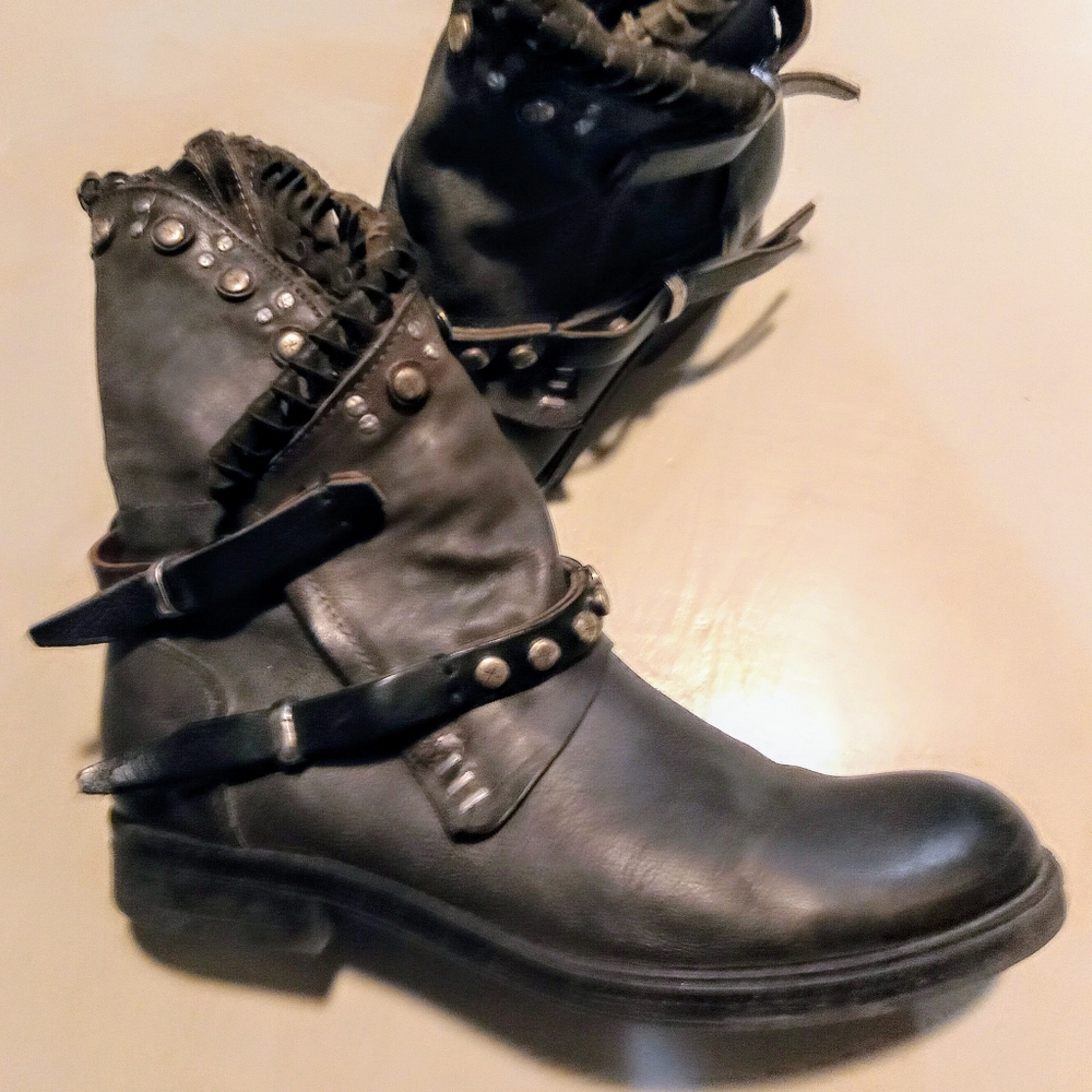 A.S.98 Viets Leather Moto Boots